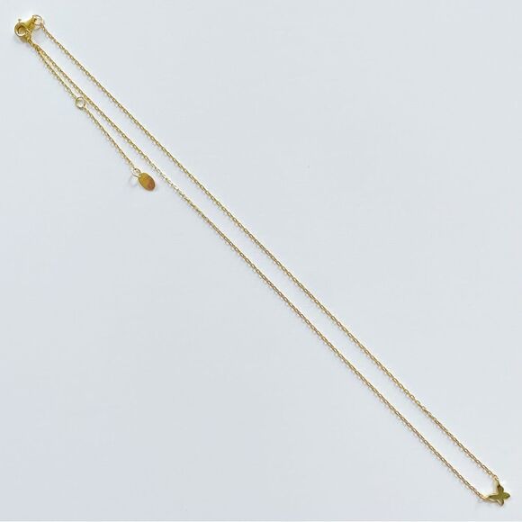 Argento Vivo dainty butterfly necklace. - Picture 8 of 10